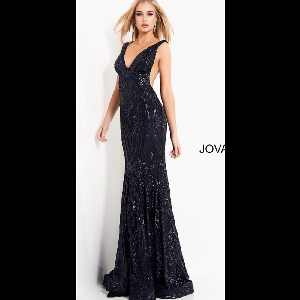 Jovani Open Back Prom Dress